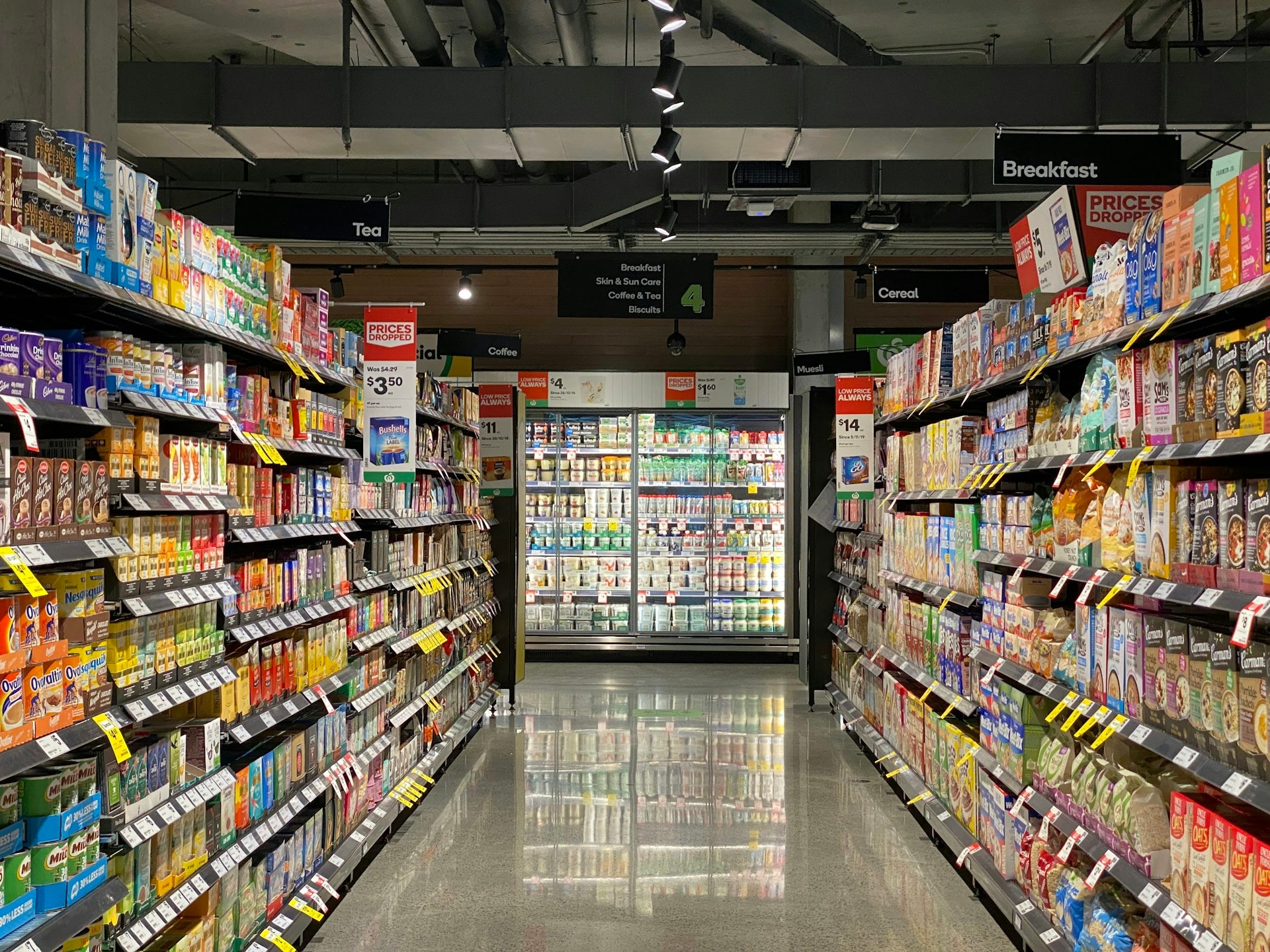 Browse groceries, snacks, and essentials